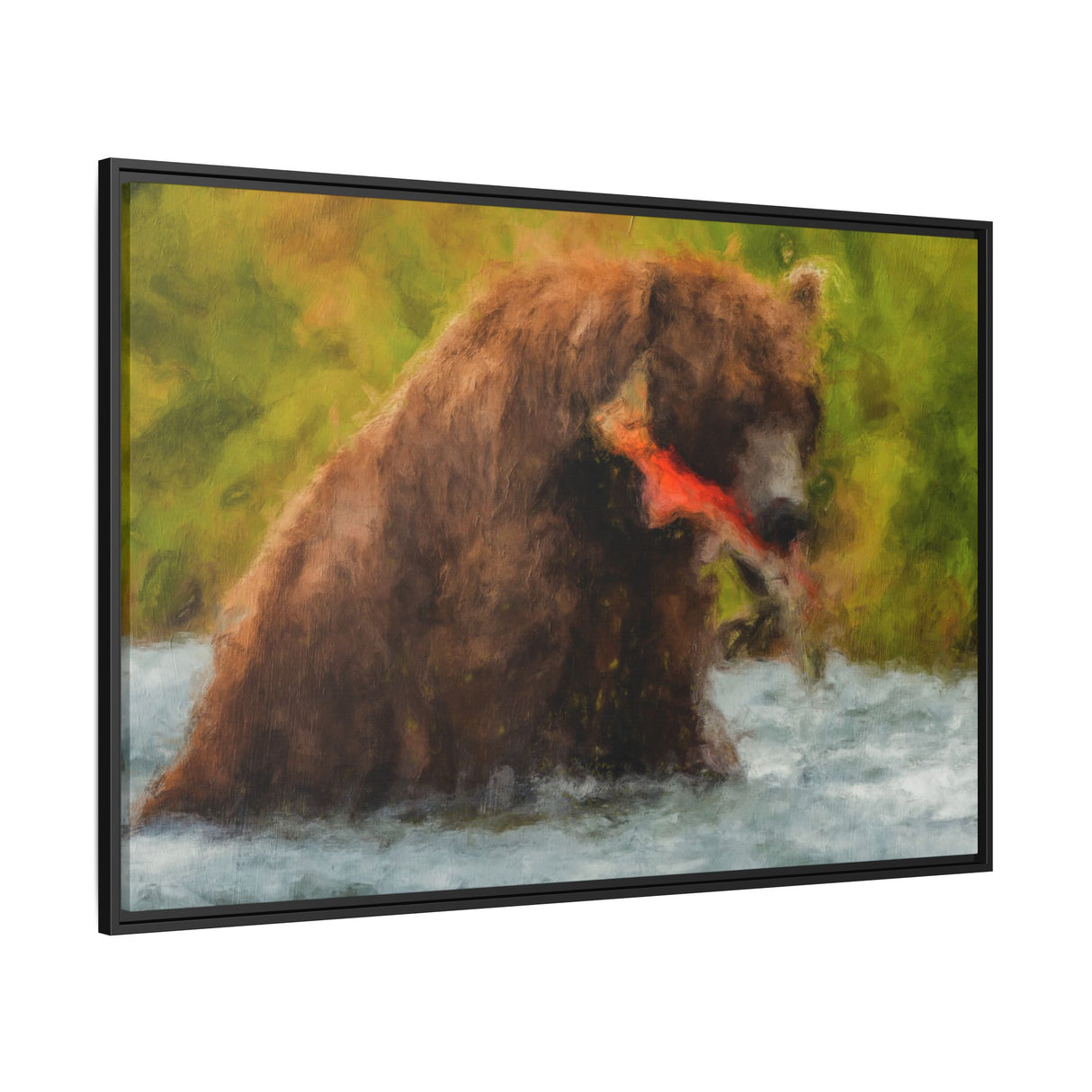 Brown Bear Fishing for Salmon, Katmai National Park