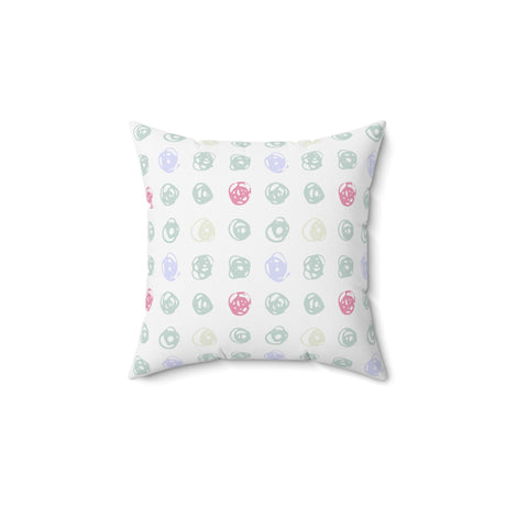 Pastel Pebble Dots Square Pillow