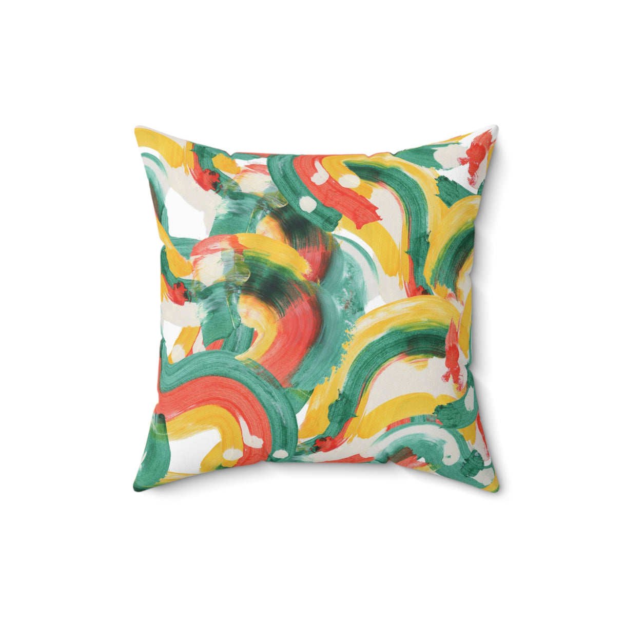 Colorful Symphony Square Pillow