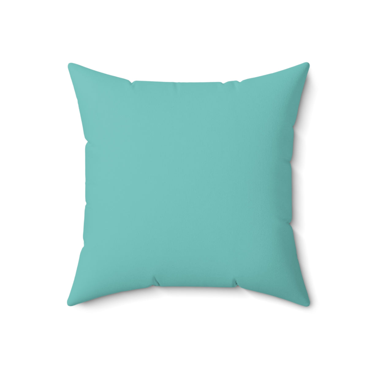 Tropical Aqua Blossoms Square Pillow