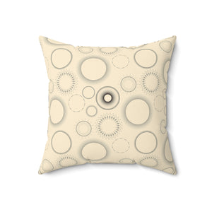 Celestial Halo Elegance Square Pillow