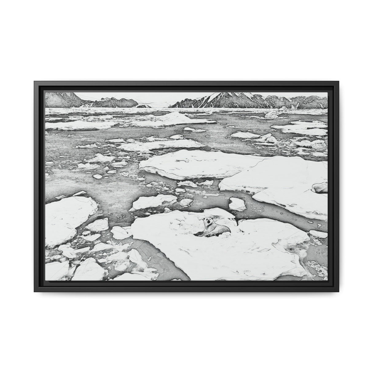 Polar Bear on Sea Ice, Northeast Greenland National Park