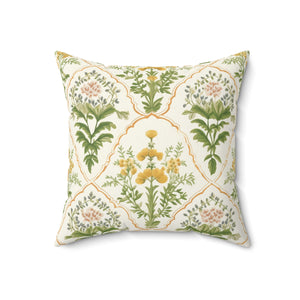 Golden Meadow Square Pillow