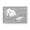 Polar Bear and Cub on the Shore, Torngat Mountains