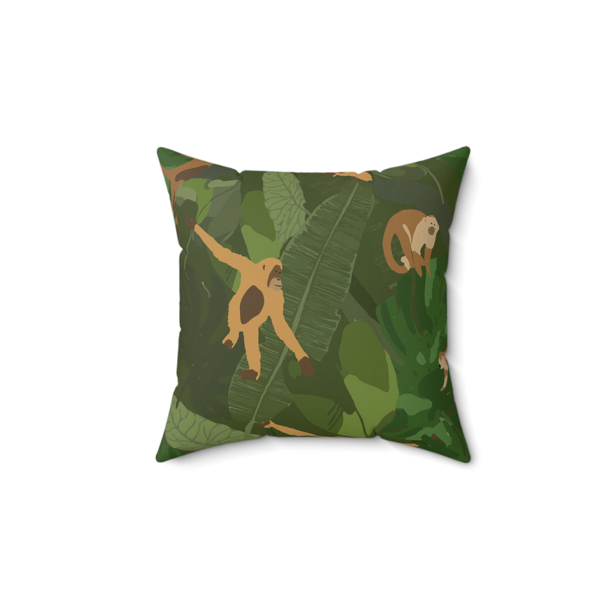 Jungle Playful Harmony Square Pillow