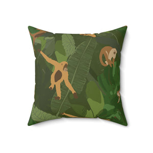 Jungle Playful Harmony Square Pillow