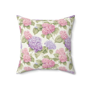 Hydrangea Whispers Square Pillow