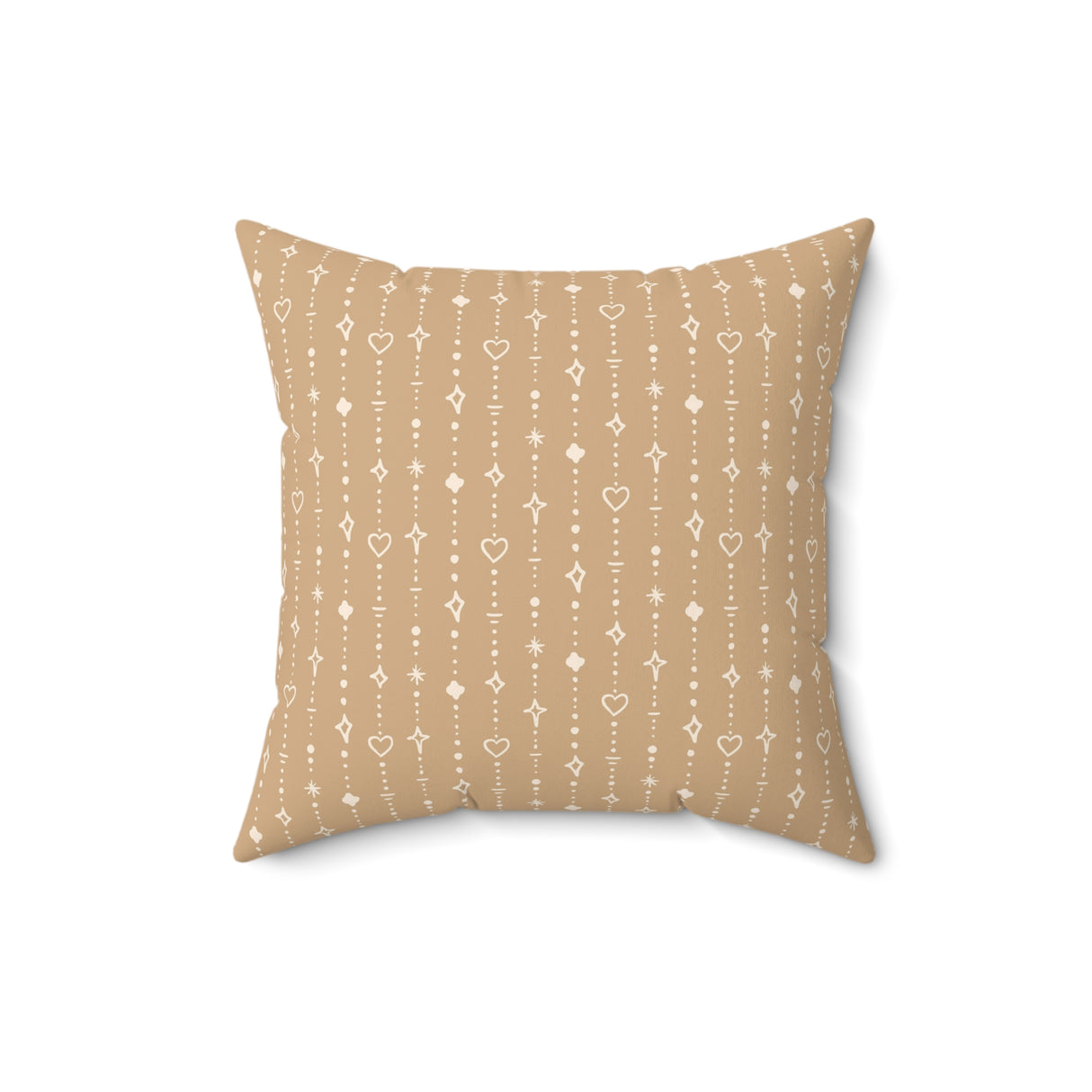 Golden String Grace Square Pillow