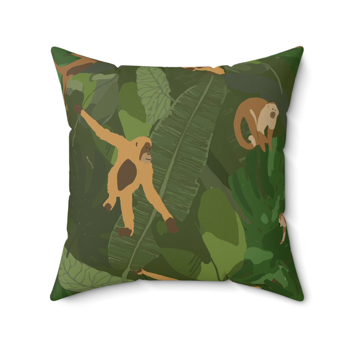 Jungle Playful Harmony Square Pillow