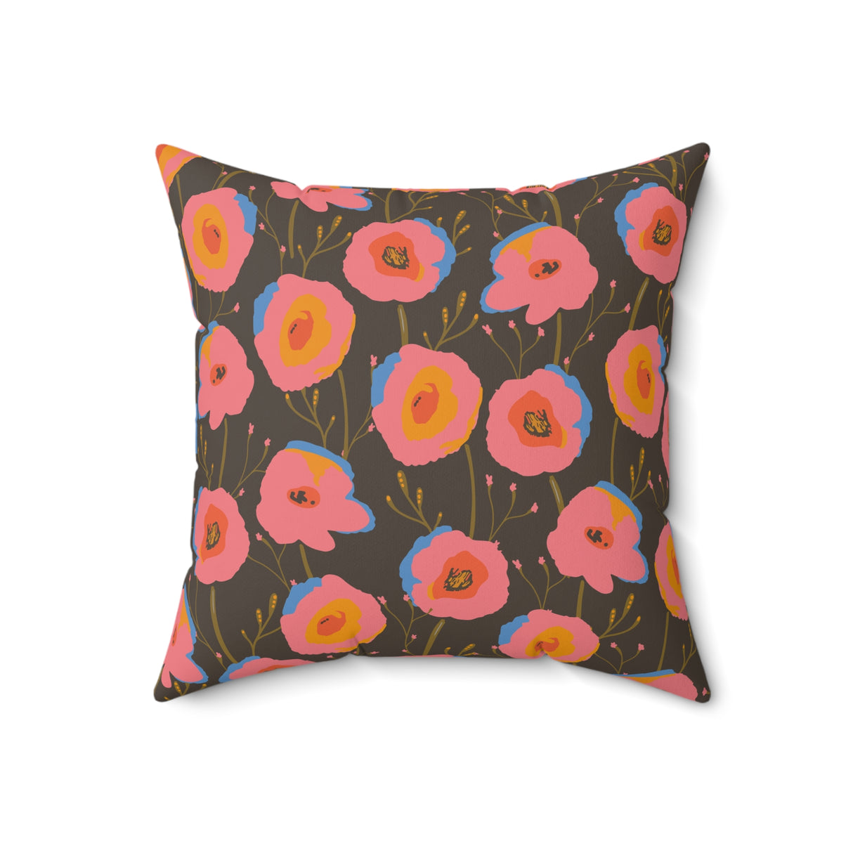 Blooming Sunset Charm Square Pillow