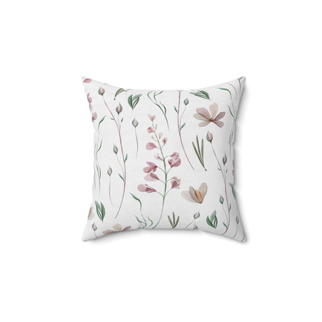 Delicate Blossom Charm Square Pillow