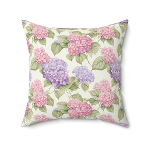 Hydrangea Whispers Square Pillow