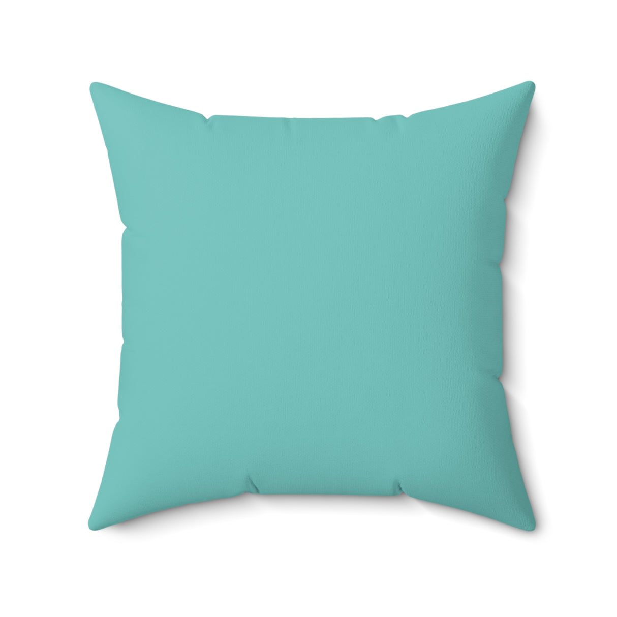 Tropical Aqua Blossoms Square Pillow