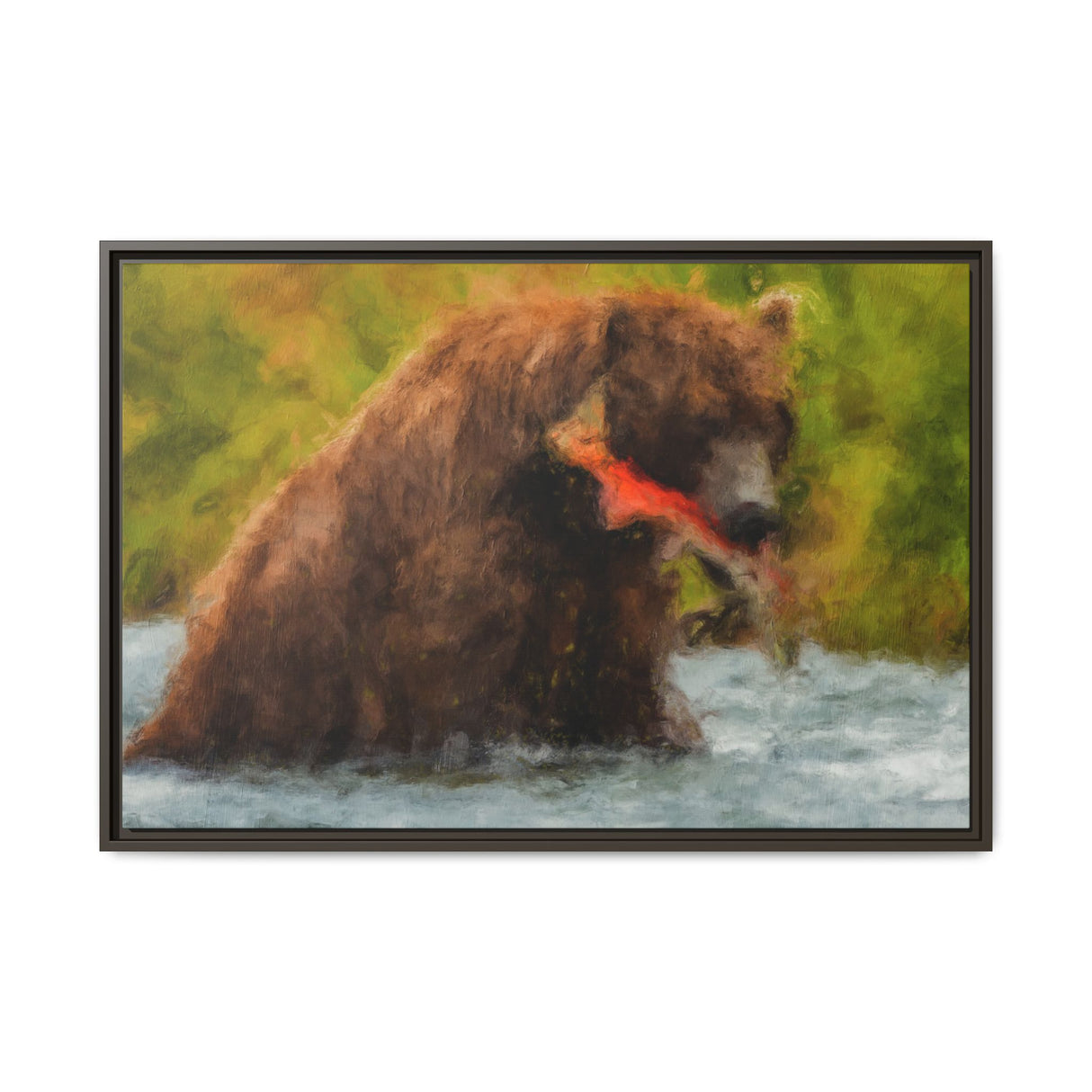 Brown Bear Fishing for Salmon, Katmai National Park