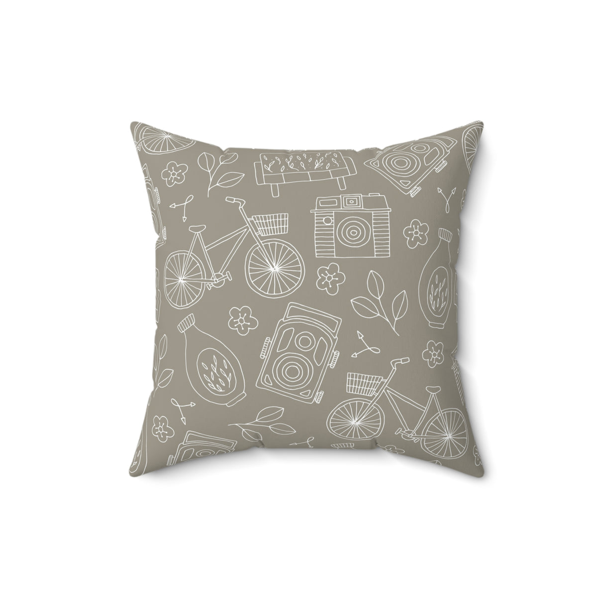 Nostalgic Journey Square Pillow