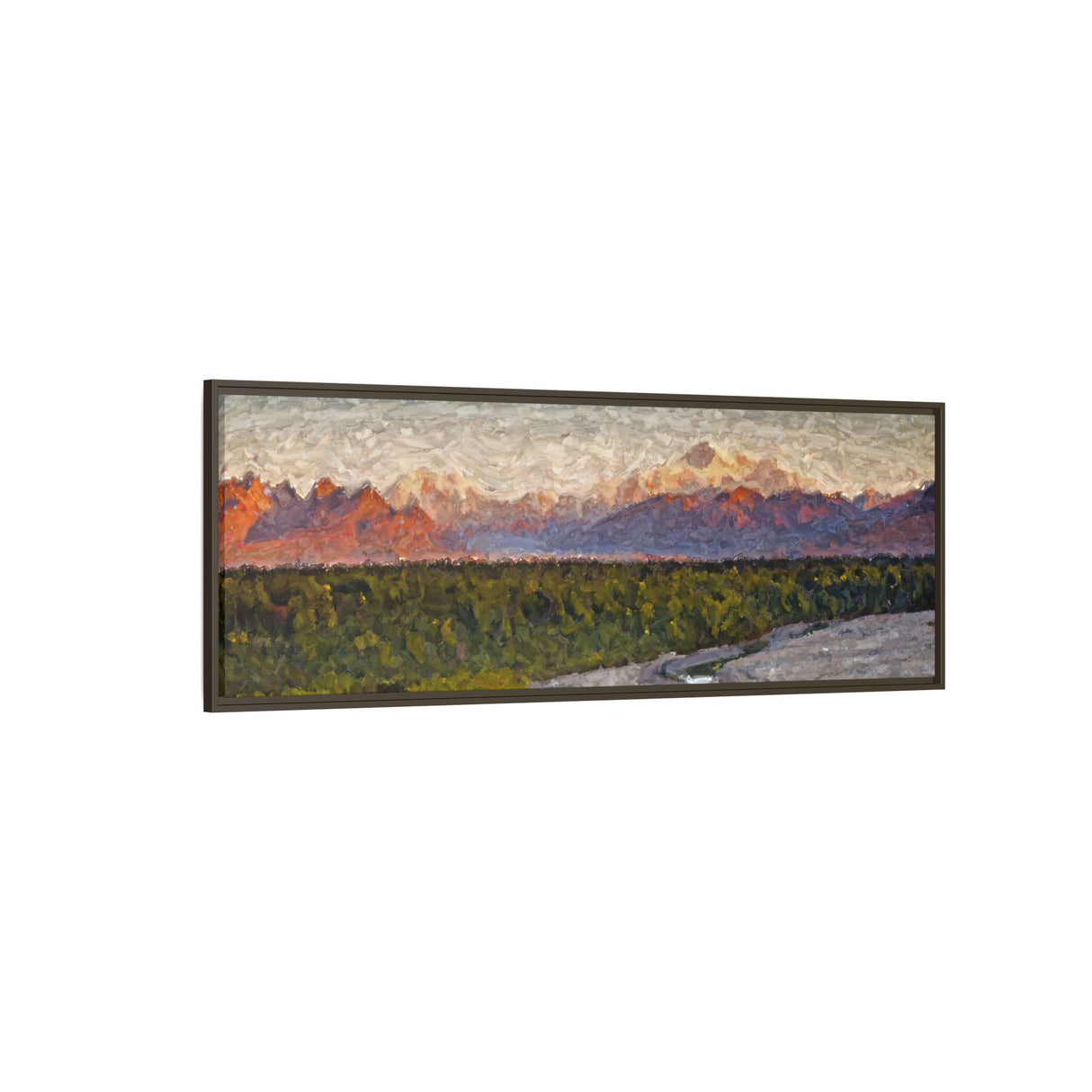 Golden Sunset on Denali Range, Alaska