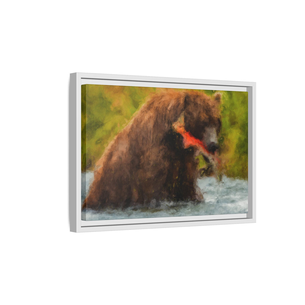 Brown Bear Fishing for Salmon, Katmai National Park