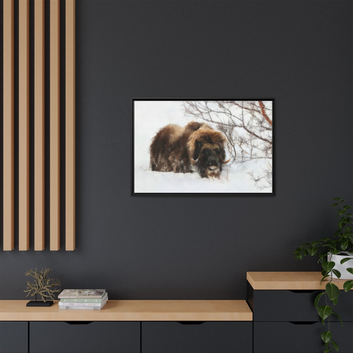 Muskox in Winter Silence, Aulavik National Park