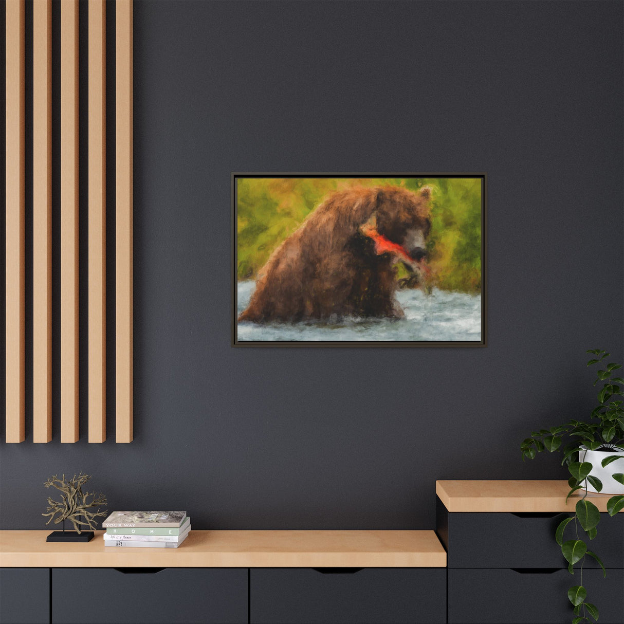 Brown Bear Fishing for Salmon, Katmai National Park