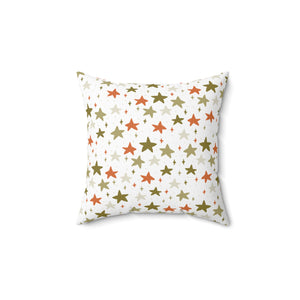 Starry Harvest Night Square Pillow