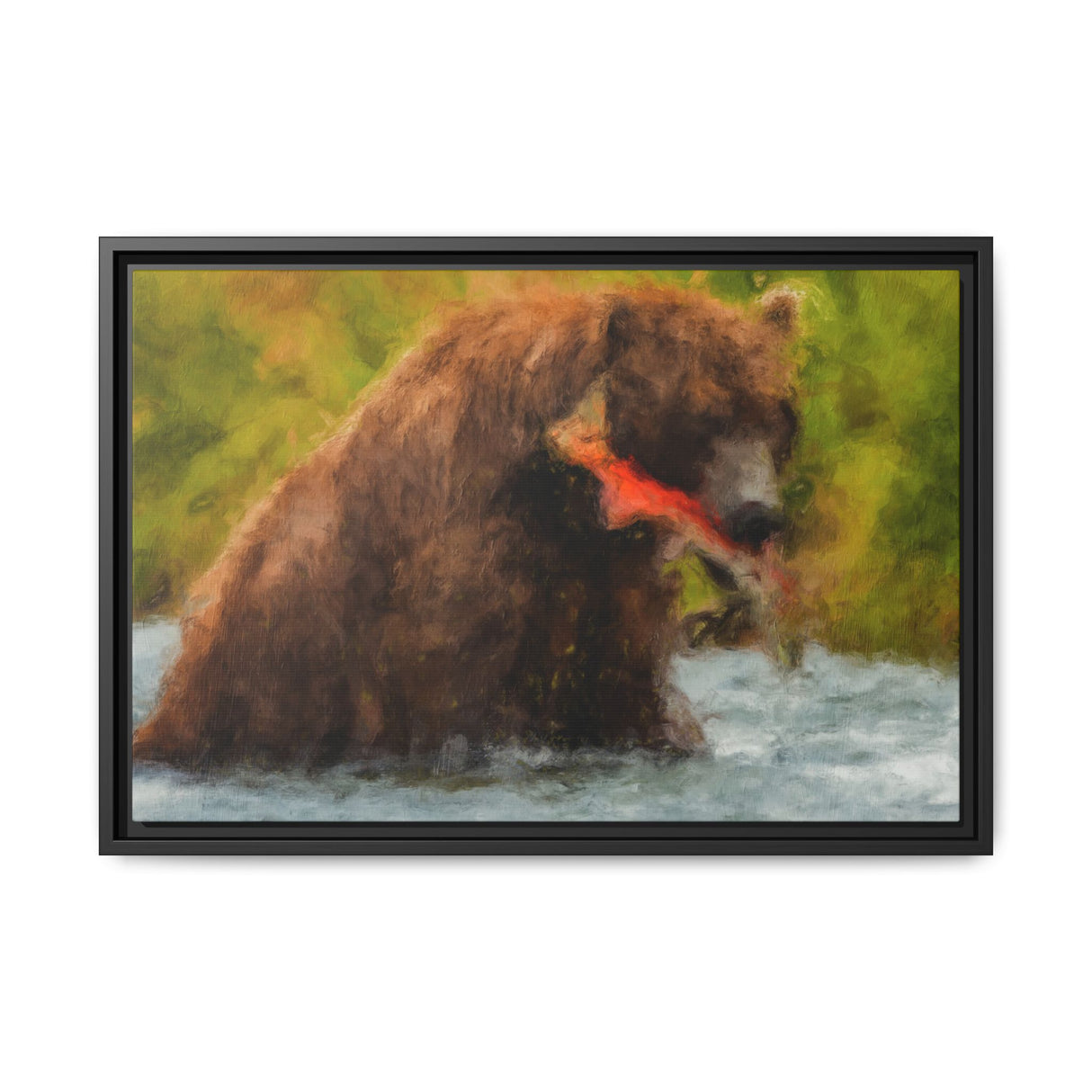 Brown Bear Fishing for Salmon, Katmai National Park
