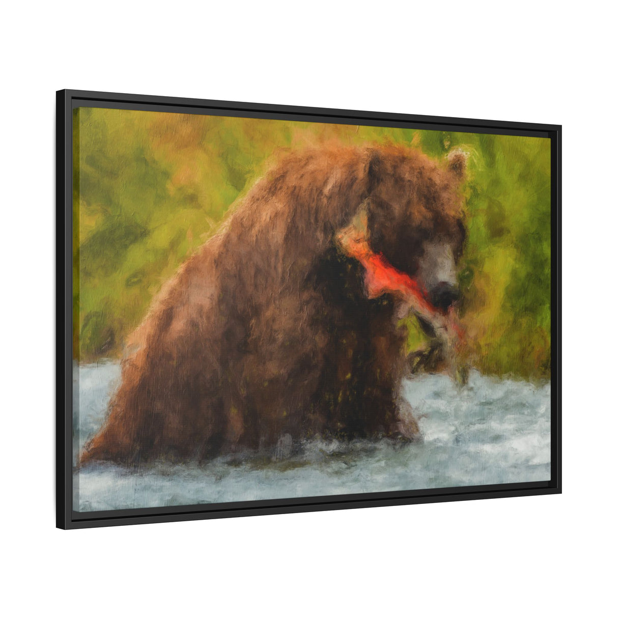 Brown Bear Fishing for Salmon, Katmai National Park