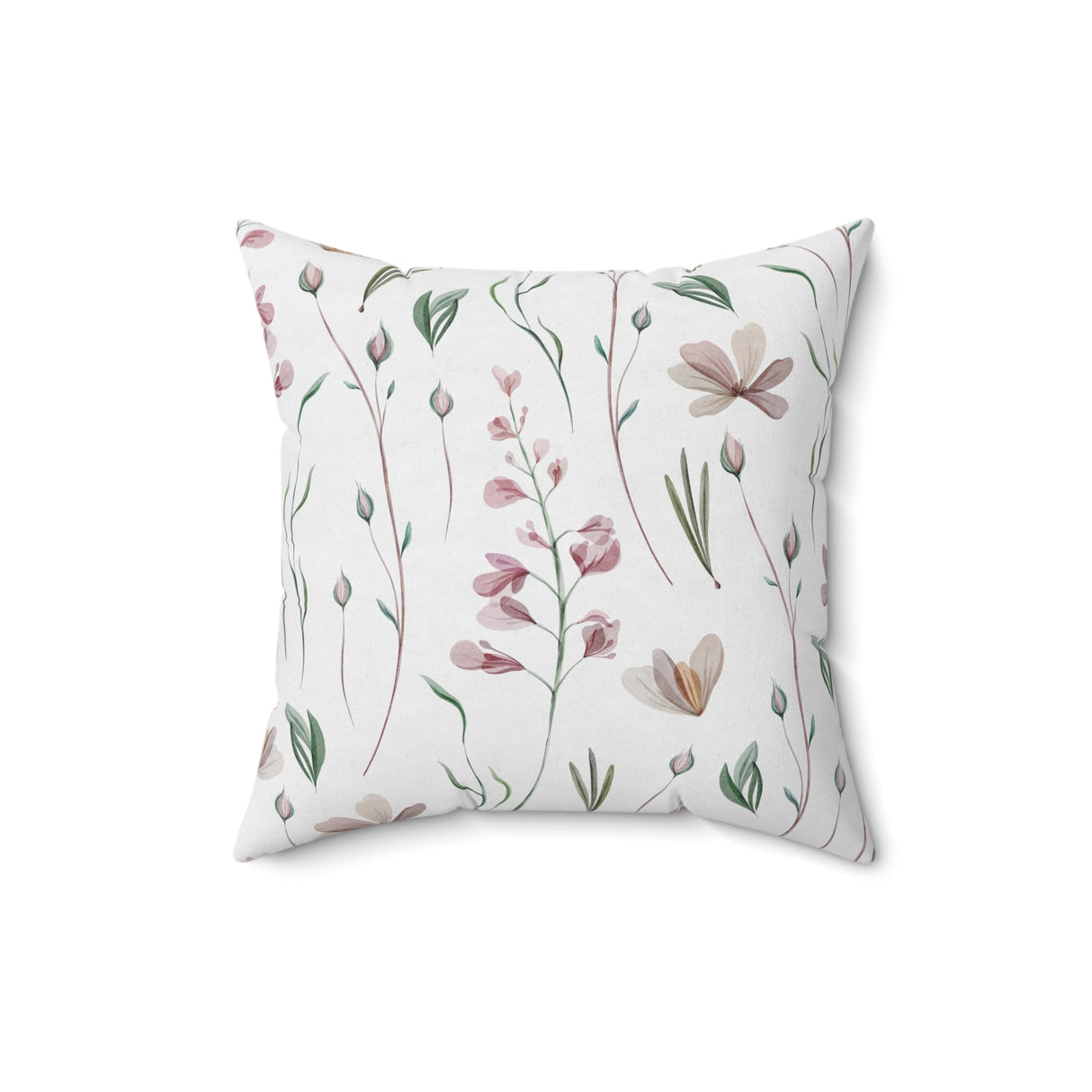 Delicate Blossom Charm Square Pillow