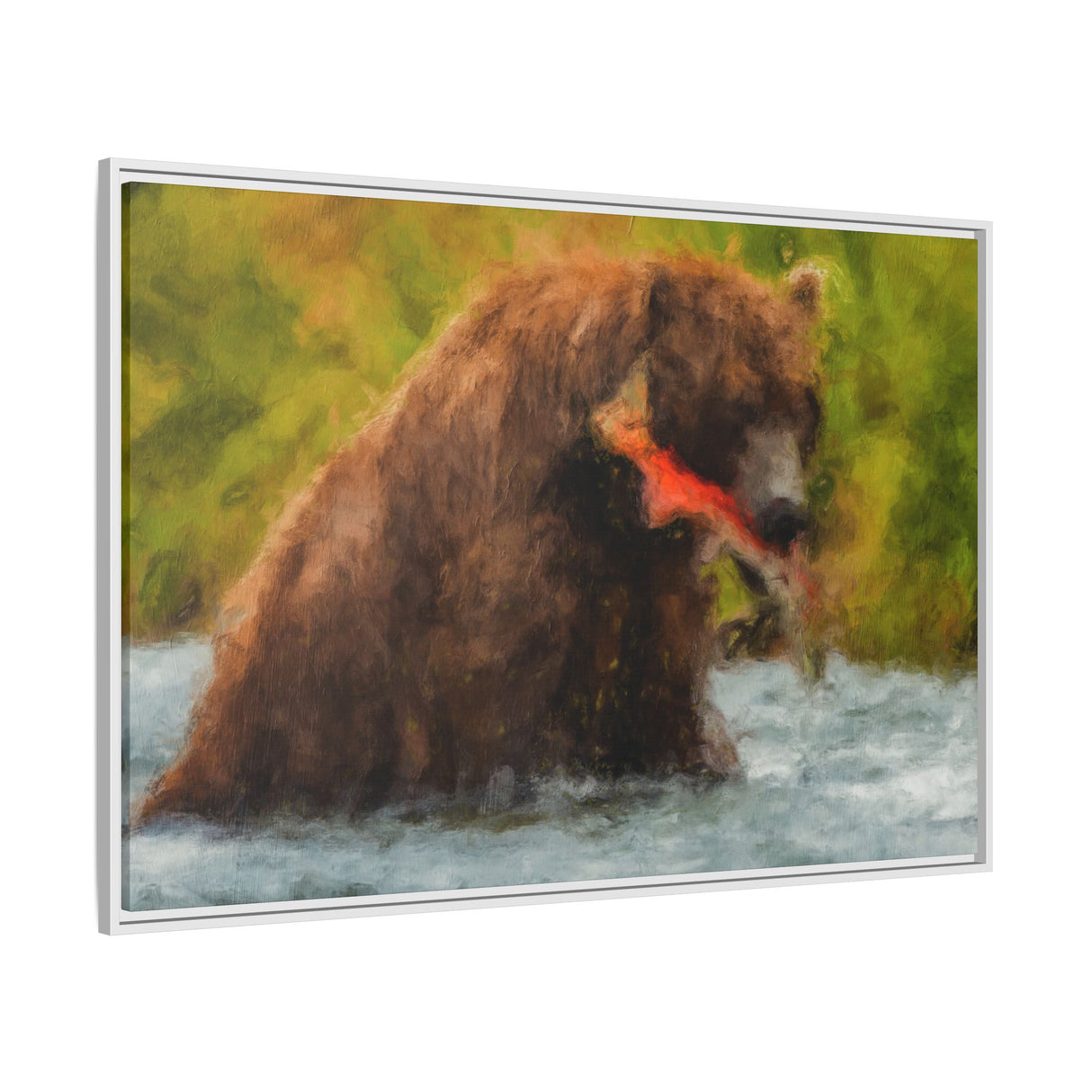 Brown Bear Fishing for Salmon, Katmai National Park