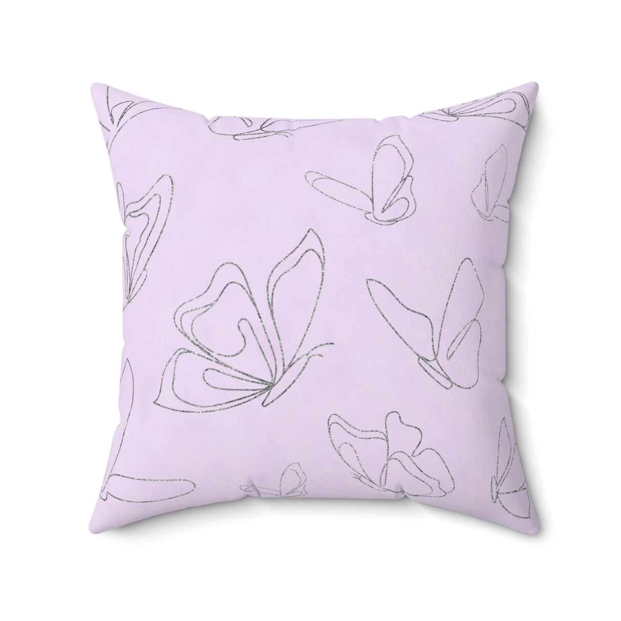 Whispering Butterfly Elegance Square Pillow