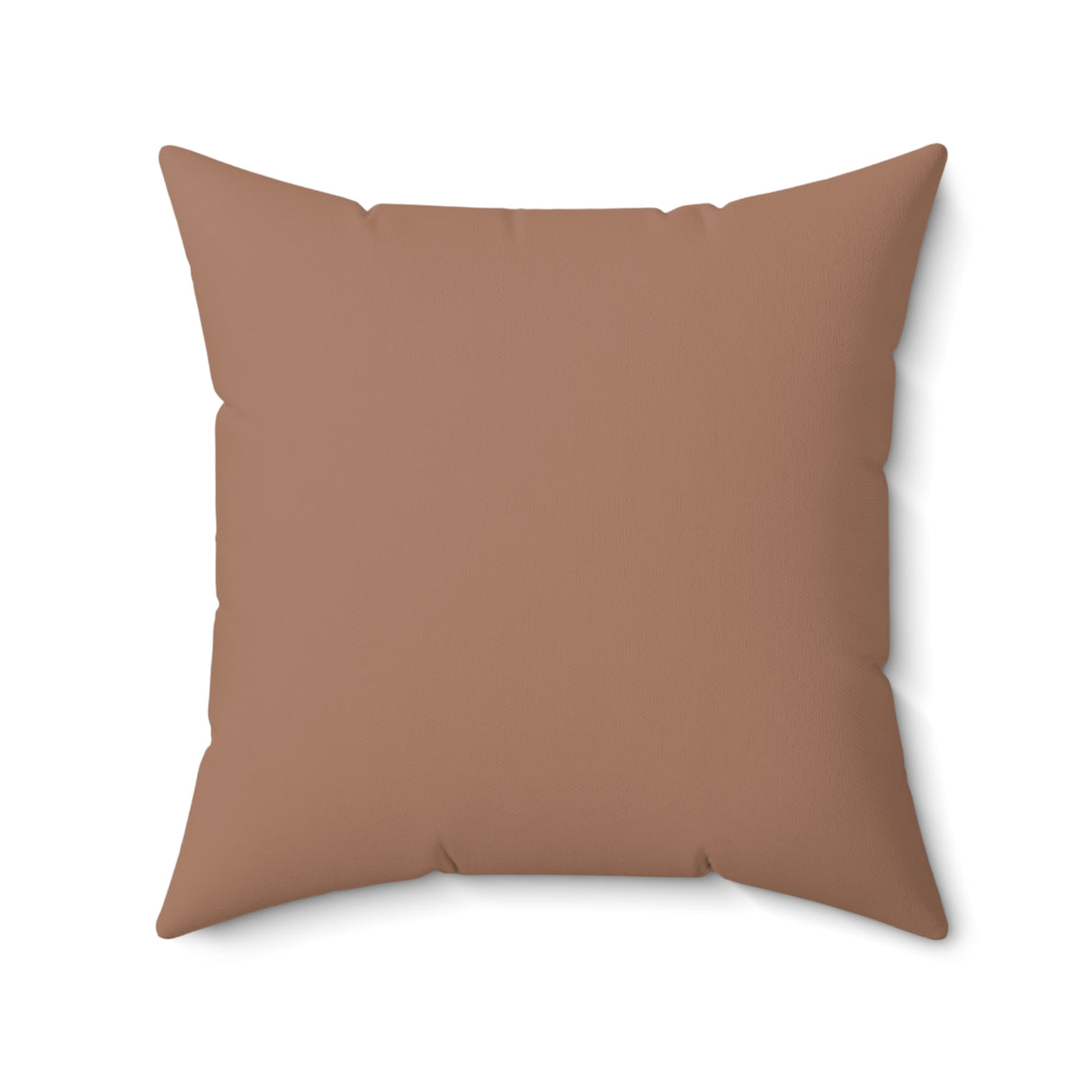 Earthy Striped Terracotta Square Pillow