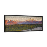 Golden Sunset on Denali Range, Alaska