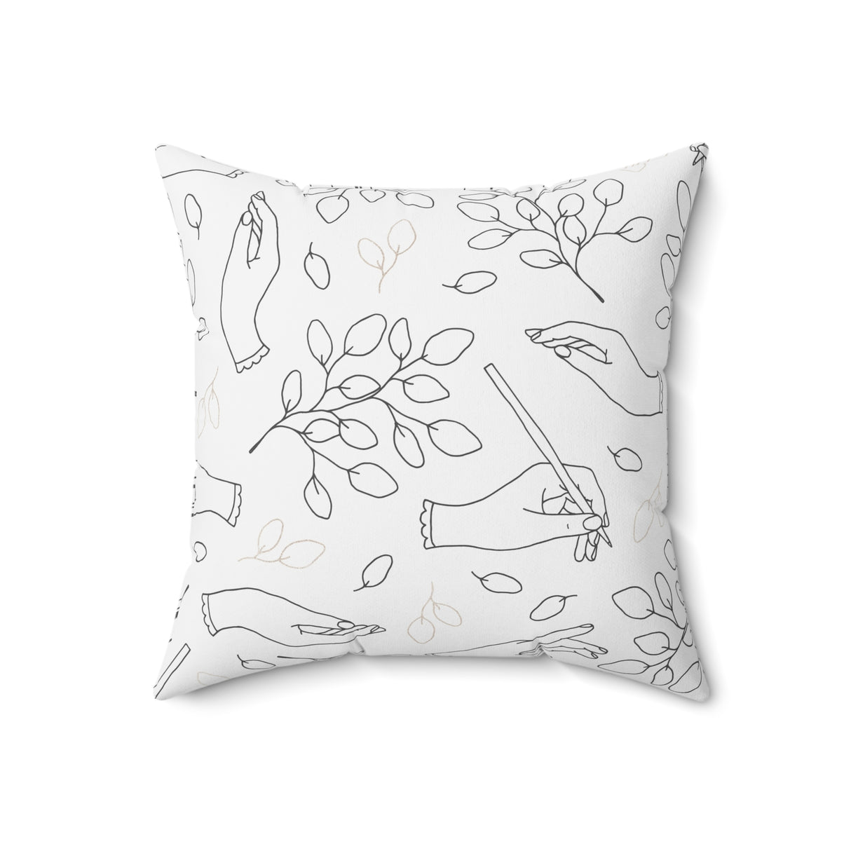 Hands of Grace Square Pillow