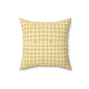 Woven Gold Harmony Square Pillow