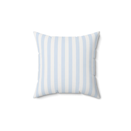 Serene Coastal Stripes Square Pillow