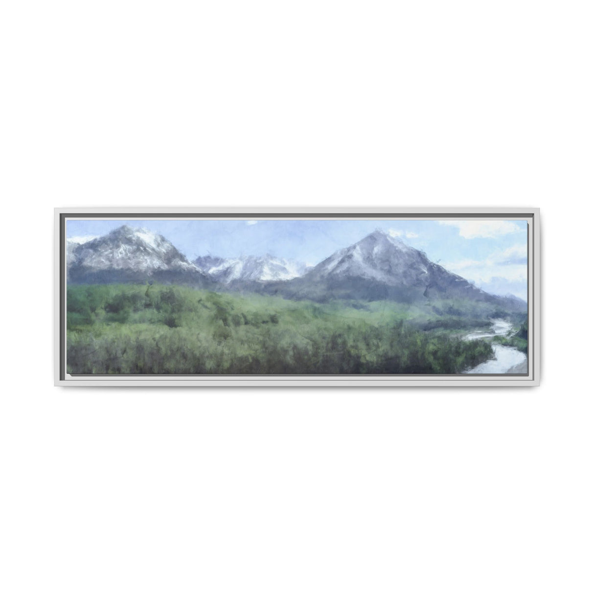 Snowy Peaks and River Valley, Chugach State Park
