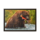 Brown Bear Fishing for Salmon, Katmai National Park