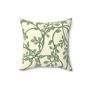 Verdant Vines Serenity Square Pillow