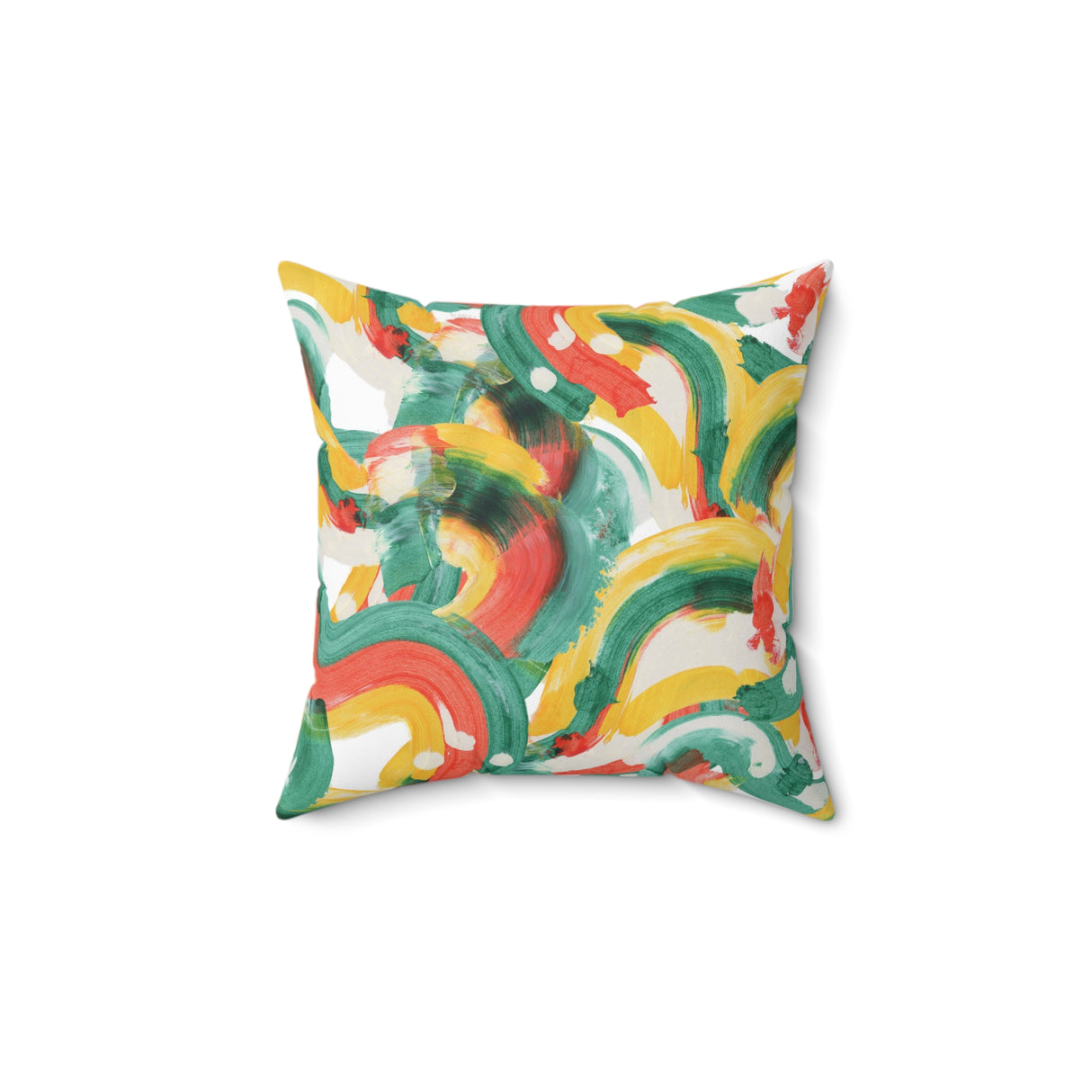 Colorful Symphony Square Pillow