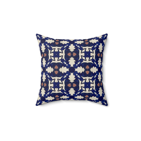 Royal Indigo Pattern Square Pillow