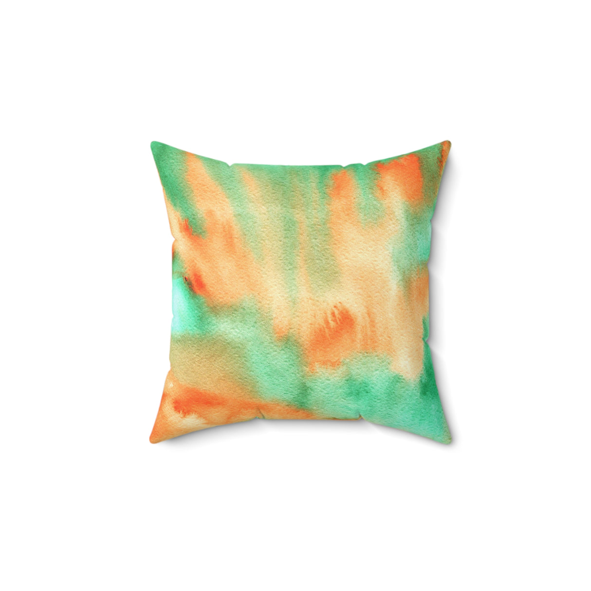 Vibrant Watercolor Flow Square Pillow