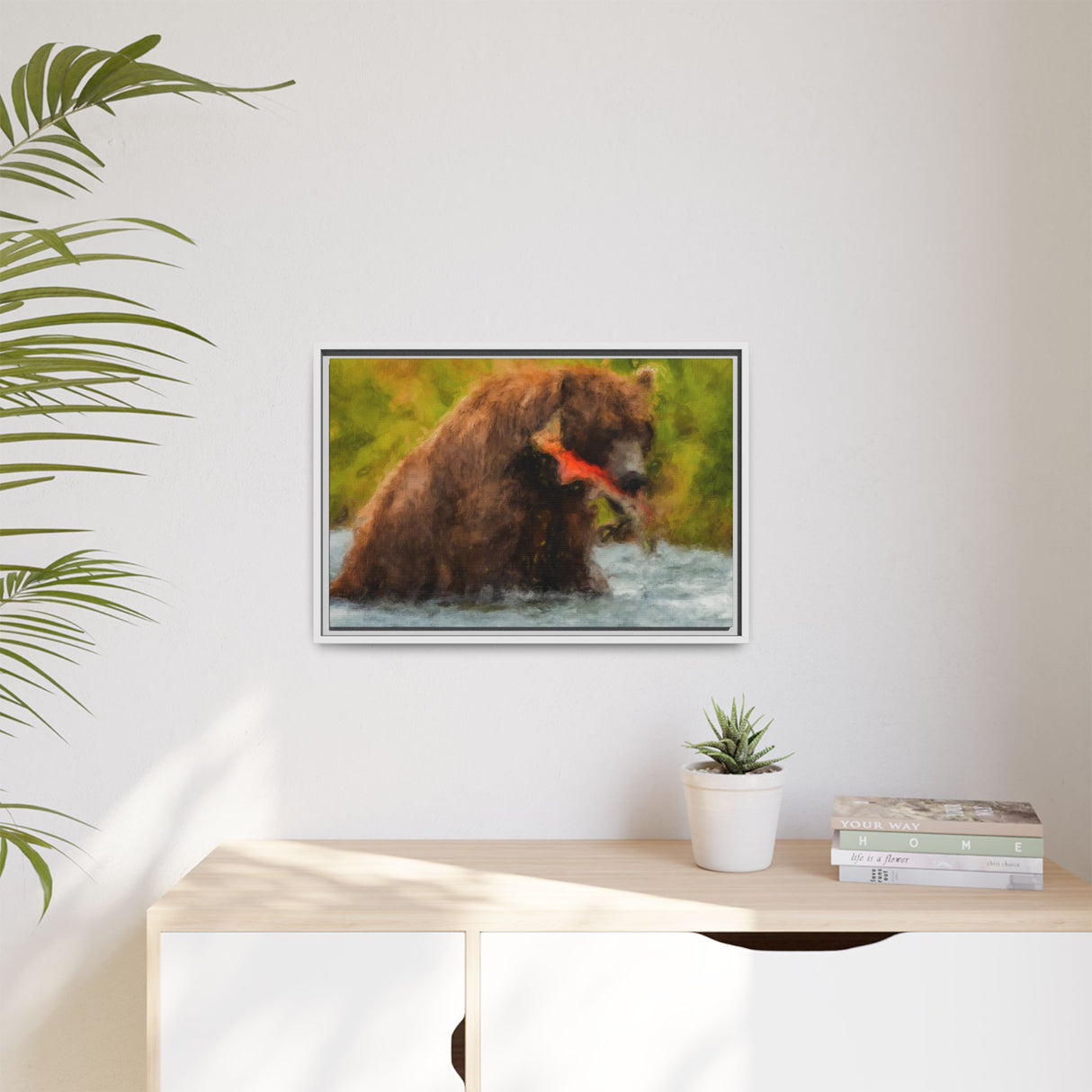 Brown Bear Fishing for Salmon, Katmai National Park