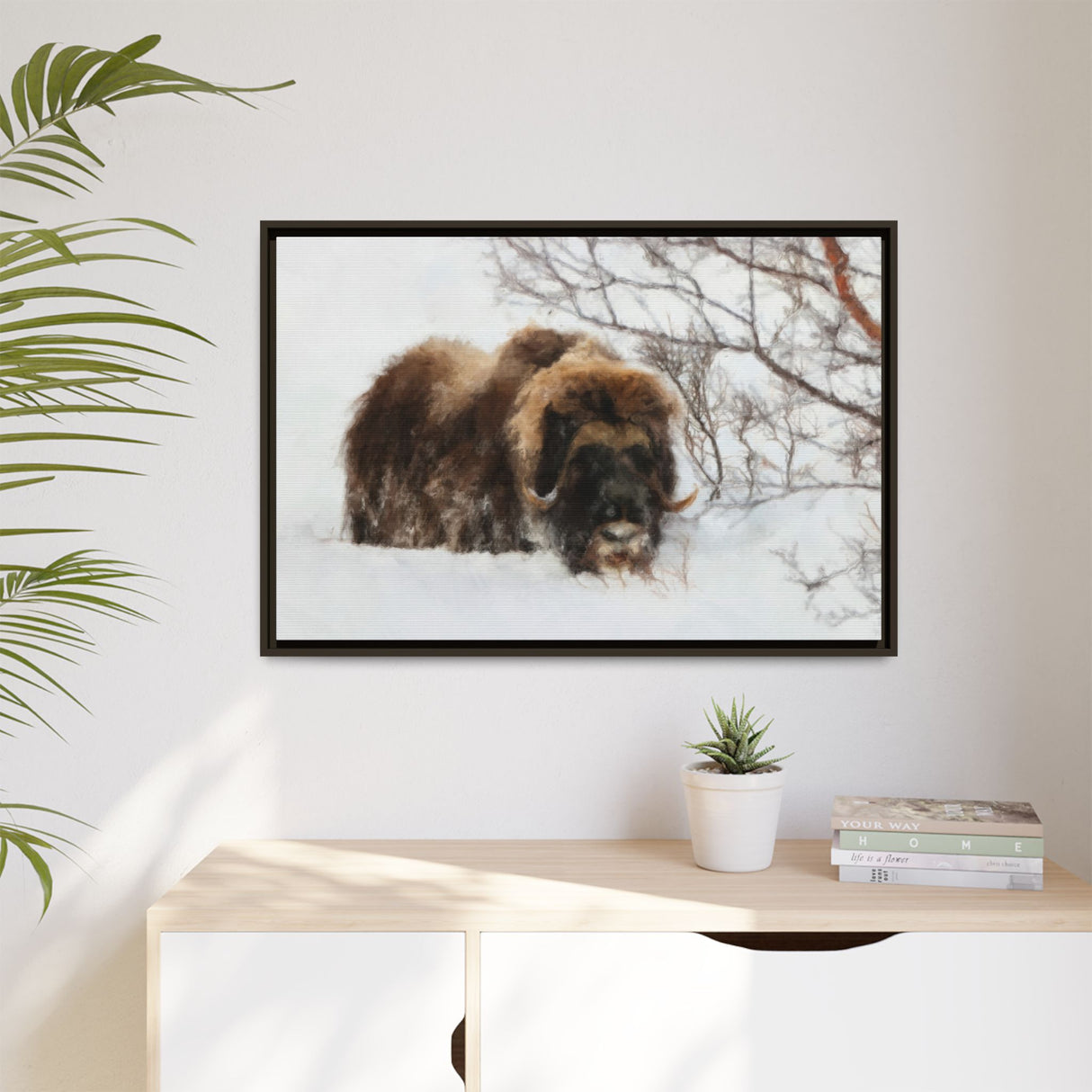 Muskox in Winter Silence, Aulavik National Park