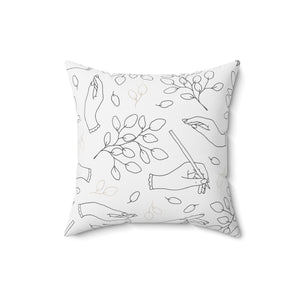 Hands of Grace Square Pillow