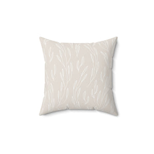 Subtle Botanical Grace Square Pillow