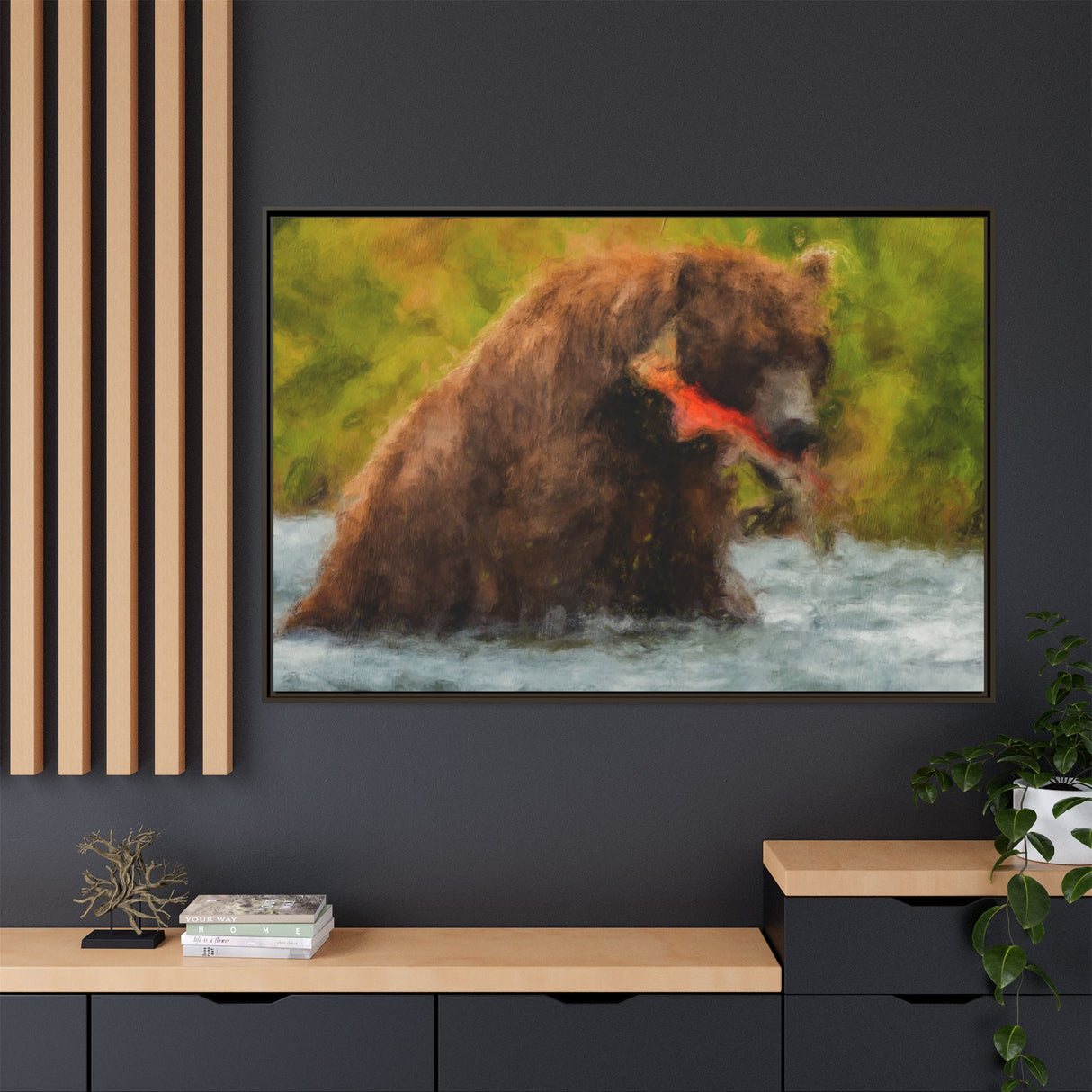 Brown Bear Fishing for Salmon, Katmai National Park