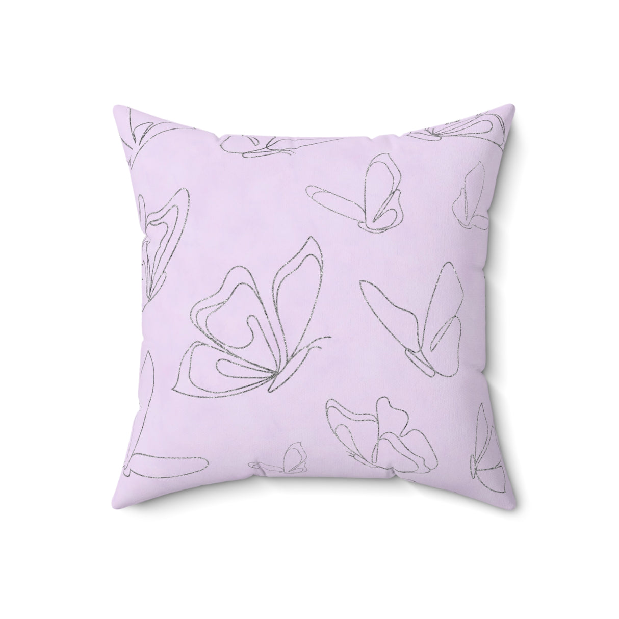 Whispering Butterfly Elegance Square Pillow