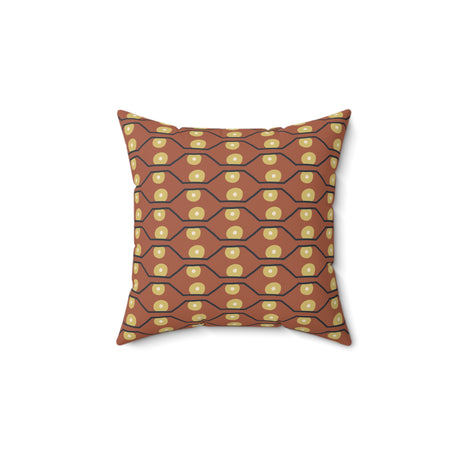 Sunset Chevron Harmony Square Pillow