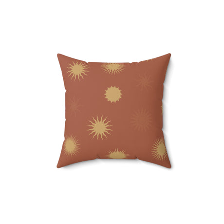 Sunburst Elegance Square Pillow