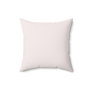 Blush Damask Elegance Square Pillow