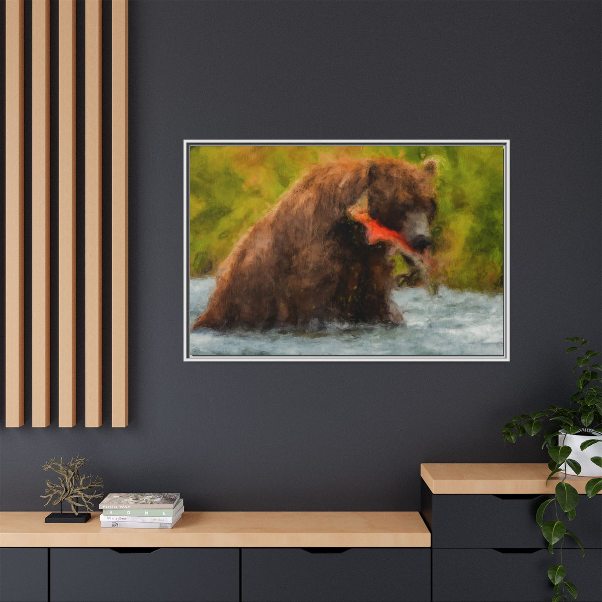 Brown Bear Fishing for Salmon, Katmai National Park